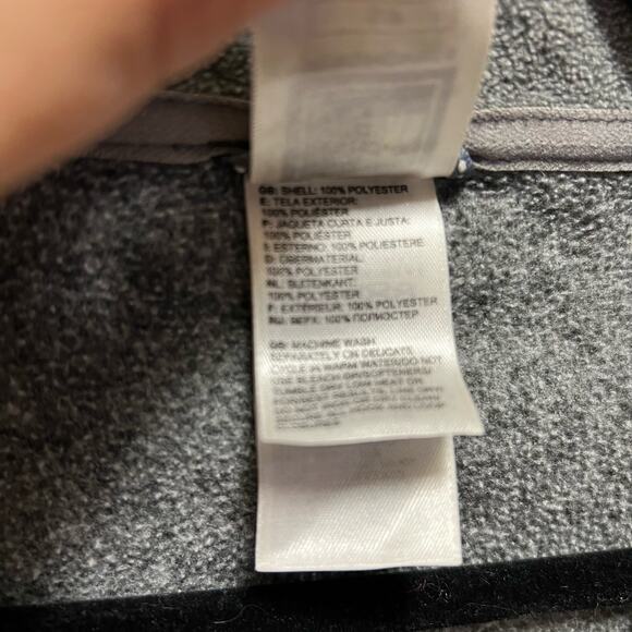 The North Face Men's Gray Quarter Zip Fleece Long Sleeve Pullover Size Small - Picture 7 of 8